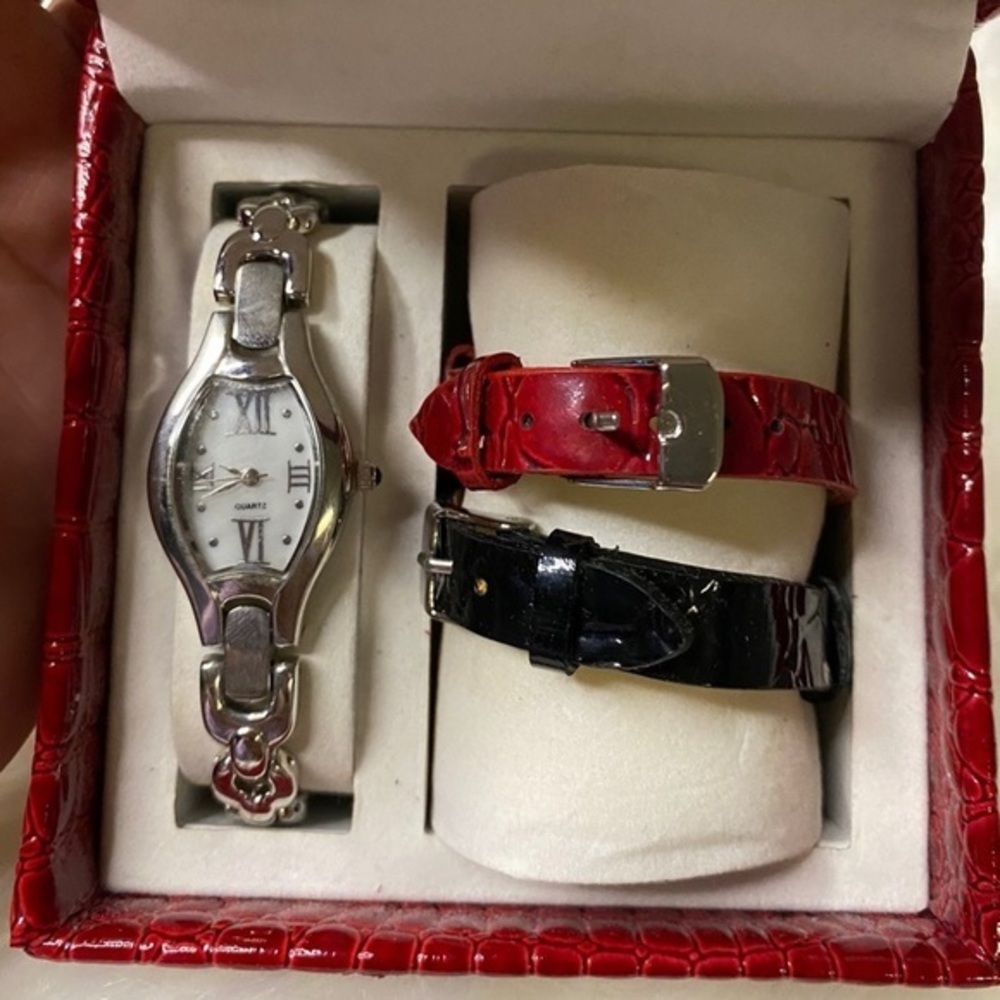Interchangeable Band Quartz Watch Set - Picture 2 of 6